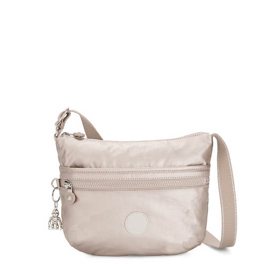 Kipling Arto Small Metallic Crossbody Bags Metallic Glow | CA 1084YX